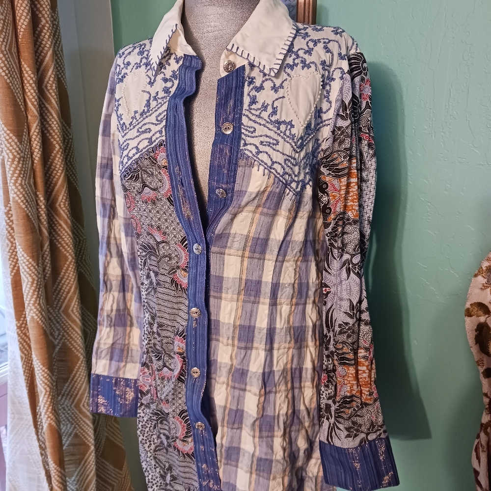 Anthropologie Basil & Maude button down shirt